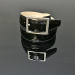Claudio - Black Polish - Classic Belt