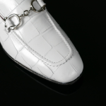 'Club Montepulciano' - White Croc Hancuff Loafer