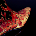 Dilettante 'Hellfire' - Flame Zip Boot