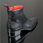 Dilettante 'Smaug' - Reptile print zip boot