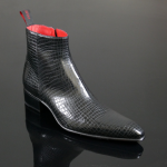 Dilettante 'Smaug' - Reptile print zip boot