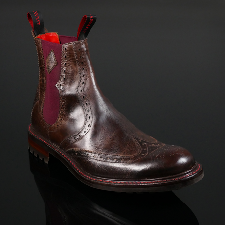 Hannibal 'Red Dragon' - Wing tip Chelsea Boot