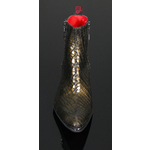 Sylvian J984 'Feline' - Antique Gold Croc Effect Vegan Leather Boot