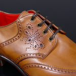 Lemmy ‘Hawkwind’ Men’s Tan Brogue Gibson Shoe