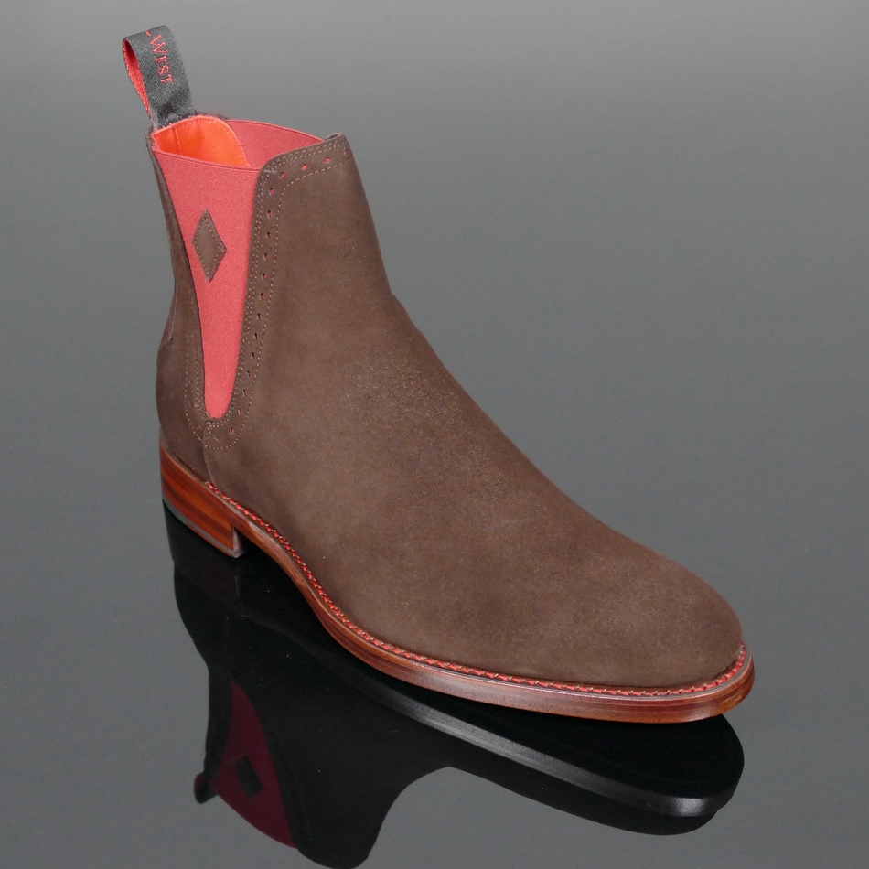 Page 'Blenheim' - Plain front suede Chelsea boot
