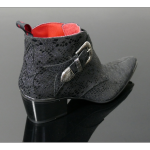 Sylvian K475 'Morte' Gothic Pewter Buckle boot