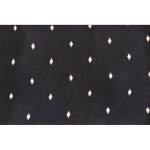The Jewel - Black/White Diamond Silk Wool backed scarf