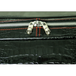 The 'Nightporter' Overnighter Bag - Black Croc