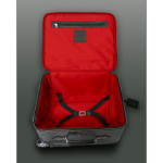 The 'Weekender' Wheeled Suitcase- Black Croc